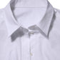 White Cotton Collared Buttoned Dress Shirt Top