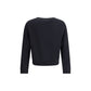 Blue Merino Wool Sweatshirt