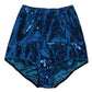 Blue Sequin Embellished High Waist Girdle Underwear