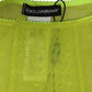 Neon Green Nylon Logo Lace Leggings Pants Underwear