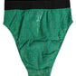 Green DG Logo Lace High Brief Panty Underwear