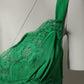 Green Floral Lace Tank Lingerie Top Underwear