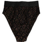 Black DG Logo Lace High Brief Panty Underwear