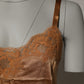 Brown Floral Lace Tank Lingerie Sleepwear Underwear