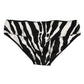 Black White Zebra Print Slip Briefs Underwear