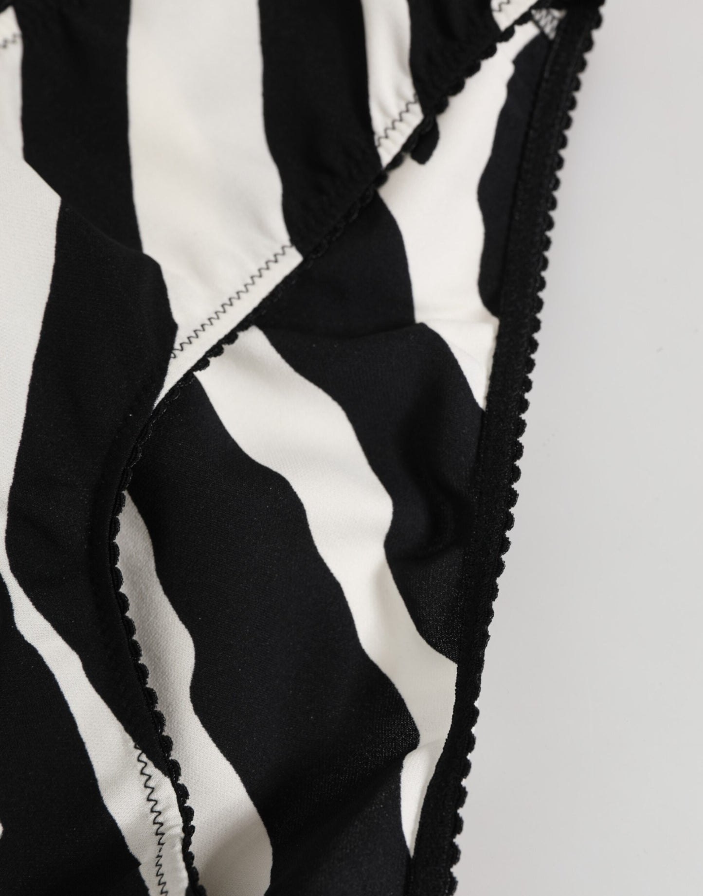 Black White Zebra Print Slip Briefs Underwear