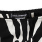 Black White Zebra Print Slip Briefs Underwear