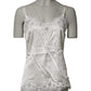 Off White Floral Lace Tank Lingerie Top Underwear