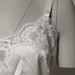 Off White Floral Lace Tank Lingerie Top Underwear