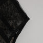 Black Lace Polka Dot Mesh High Waist Underwear
