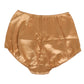 Beige Silk Stretch High Waist Girdle Underwear