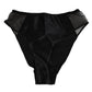 Black Silk Stretch High Waist Panty Underwear