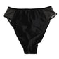 Black Silk Stretch High Waist Panty Underwear