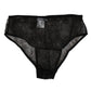 Black Nylon Stretch High Waist Panty Underwear
