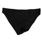 Black Nylon Stretch Slip Brief Women Underwear