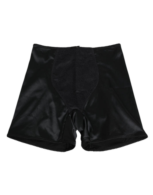 Black Silk Stretch Slip Cycling Women Underwear
