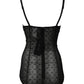 Black Nylon Stretch Bodysuit Lingerie Underwear