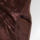 Brown Silk Stretch High Waist Girdle Underwear