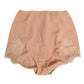 Beige Silk Stretch High Waist Girdle Underwear