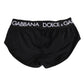 Black Nylon Logo Waistband Shorts Underwear