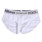 White Nylon Logo Waistband Shorts Underwear