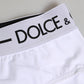 White Nylon Logo Waistband Shorts Underwear