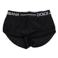 Black Nylon Logo Waistband Shorts Underwear