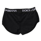 Black Nylon Logo Waistband Shorts Underwear