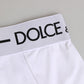 White Nylon Logo Waistband Coulotte Underwear