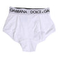 White Nylon Logo Waistband Coulotte Underwear