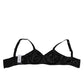 Dark Gray Silk Stretch Balconcino Bra Underwear
