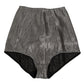 Gray Silk Stretch Slip Girdle Panty Underwear
