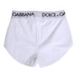 White Nylon Logo Waistband Shorts Underwear