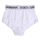 White Nylon Logo Waistband Panty Underwear