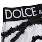 Black White Sequin High Waist Panty Underwear