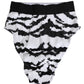 Black White Sequin High Waist Panty Underwear