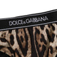 Brown Leopard Nylon High Waist Panty Underwear