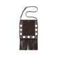 Brown Suede Leather Shoulder Bag