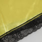 Yellow Satin Silk Mid Waist Underwear Shorts