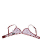 Red White Logo Mania Soft Cup Bra Underwear
