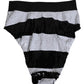 Black White Sequin High Waist Panty Underwear