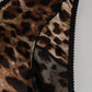 Brown Leopard Silk Mid Waist Panty Underwear