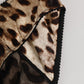 Brown Leopard Silk Mid Waist Panty Underwear