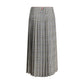 Multicolor Silk Midi Skirt
