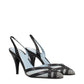 Black Leather High Heel Pumps