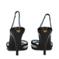 Black Leather High Heel Pumps