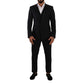Black Wool Three-Piece Suit
