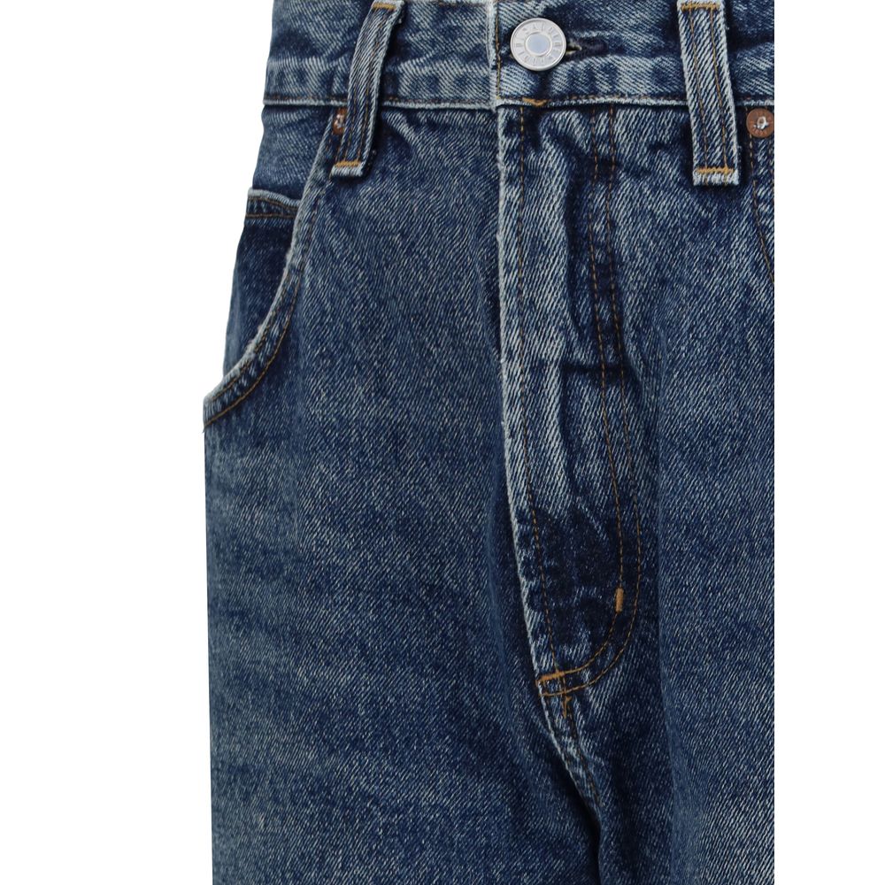 Blue Cotton Jeans Denim