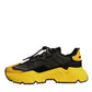 Black Yellow Daymaster Low Top Sneakers  Shoes