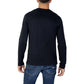 Blue Cotton Long Sleeve T-Shirt